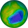 Antarctic ozone map for 2024-11-12